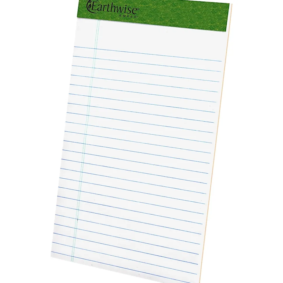 TOPS Perforated Jr. Legal Rule Pads, 5" x 8", Legal Rule, 50 Sheets Per Pad, White, Pack Of 12