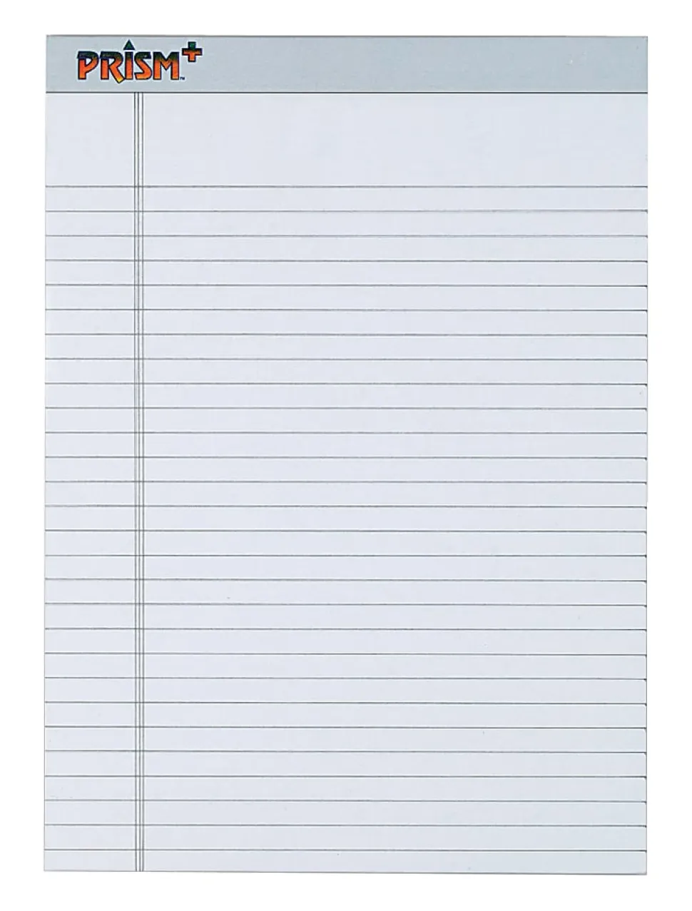 TOPS™ Prism+™ Color Writing Pads, 8 1/2" x 11 3/4", Legal Ruled, 50 Sheets, Gray, Pack Of 12 Pads
