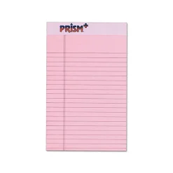 TOPS™ Prism+™ Color Writing Pads, 5" x 8", Legal Ruled, 25 Sheets, Rose, Pack Of 12 Pads