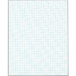 TOPS™ Quadrille Pads With Heavyweight Paper, 4 x 4 Squares/Inch, 50 Sheets, White