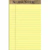 TOPS™ Second Nature® 30% Recycled Writing Pads, 5" x 8", Legal Ruled, 50 Sheets, Canary, Pack Of 12 Pads