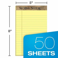 TOPS™ Second Nature® 30% Recycled Writing Pads, 5