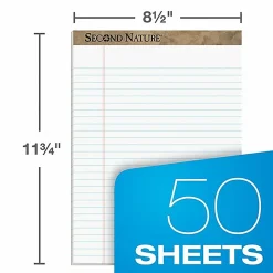 TOPS™ Second Nature® 100% Recycled Writing Pads, 8 1/2