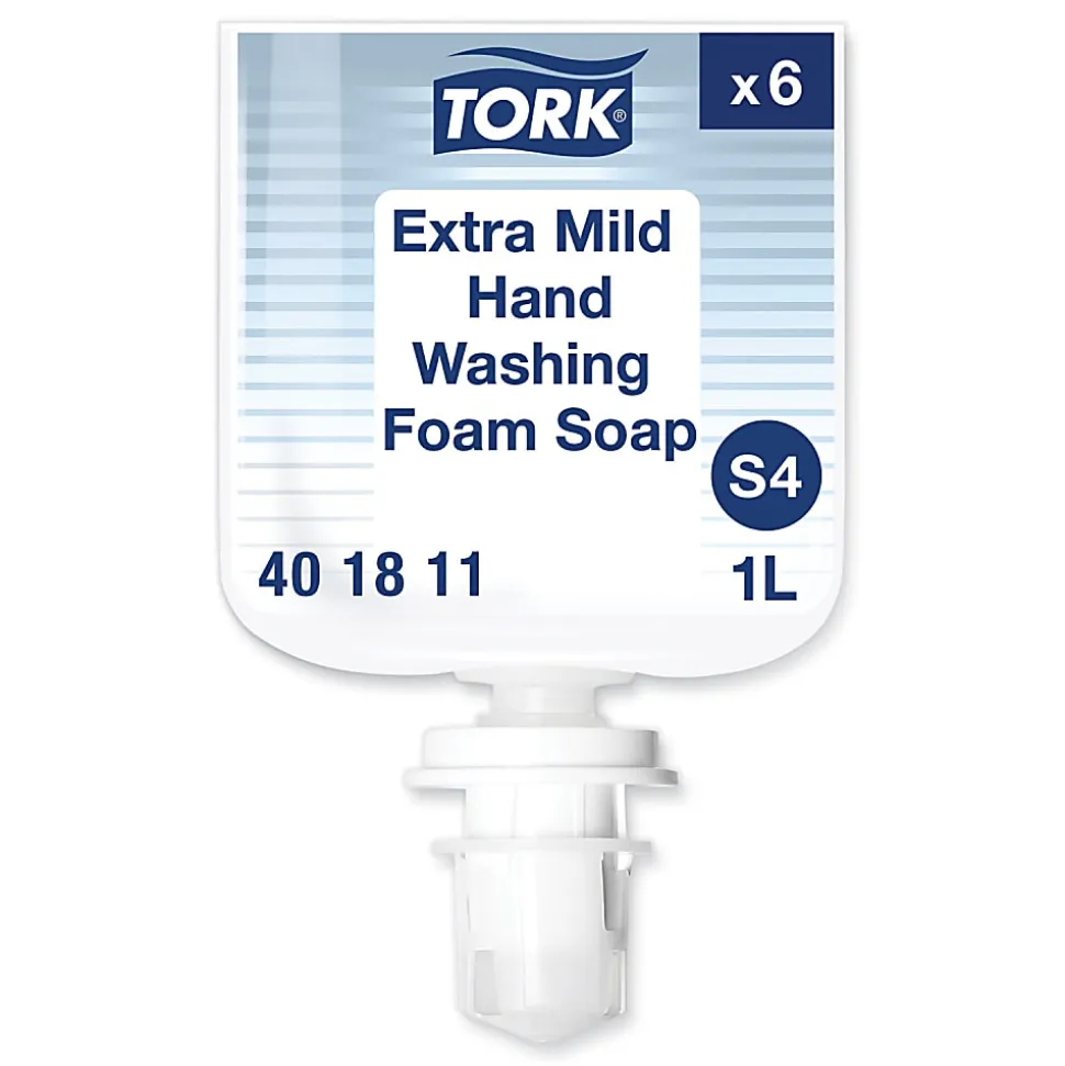 Tork® Extra Mild Foam Soap Refill, Unscented, 1 L, 6/Carton