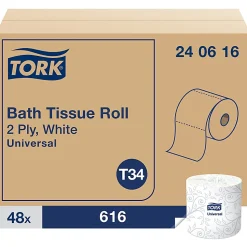 Tork Universal Bath Tissue Roll - 2 Ply - 3.75
