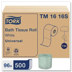 Tork® Universal Bath Tissue Universal Bath Tissue, Septic Safe, 2-Ply, White, 500 Sheets/RL, 96 RL/CT
