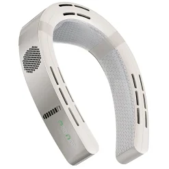 TORRAS COOLiFY Cyber Smart Portable Neck Fan, 3-1/4”H x 6-3/16”W x 9-5/8”D, White