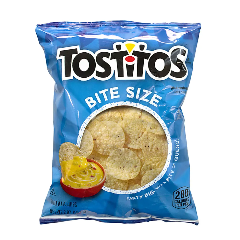Tostitos Bite-Size Tortilla Chips, 2 Oz, Pack Of 64 Bags
