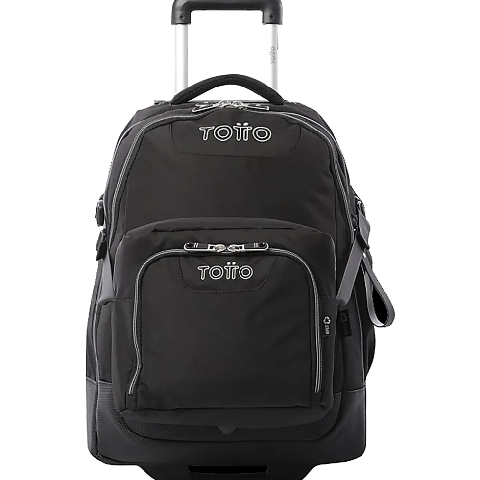 Totto Rolling Backpack, Black, Total Qty 1