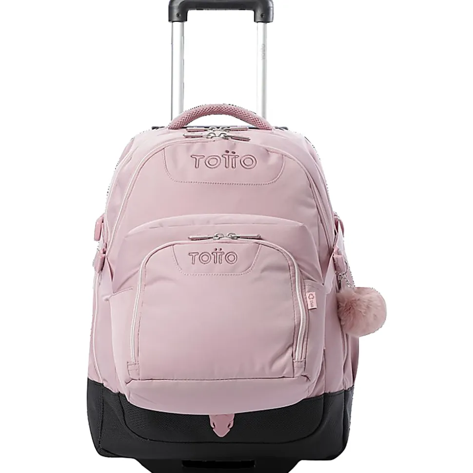 Totto Rolling Backpack, Pink, Total Qty 1