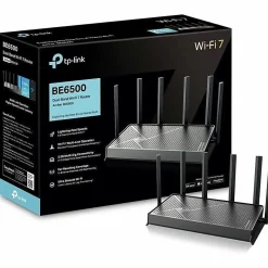 TP-Link Archer BE6500 Wi-Fi 7 IEEE 802.11 a/b/g/n/ac/ax/be Ethernet Wireless Router, ARCHERBE6500