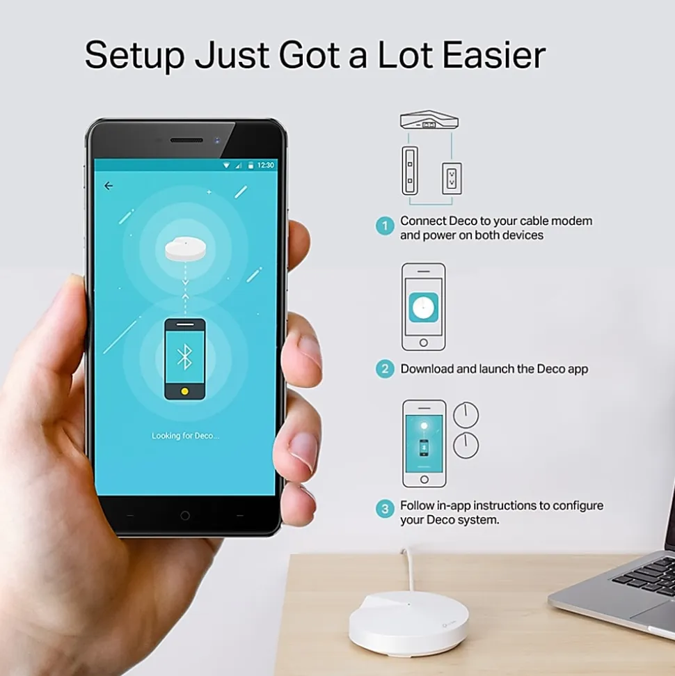 TP-Link Deco M9 Plus 5503528 IEEE 2.15 Gbps Smart Home Mesh Wi-Fi System