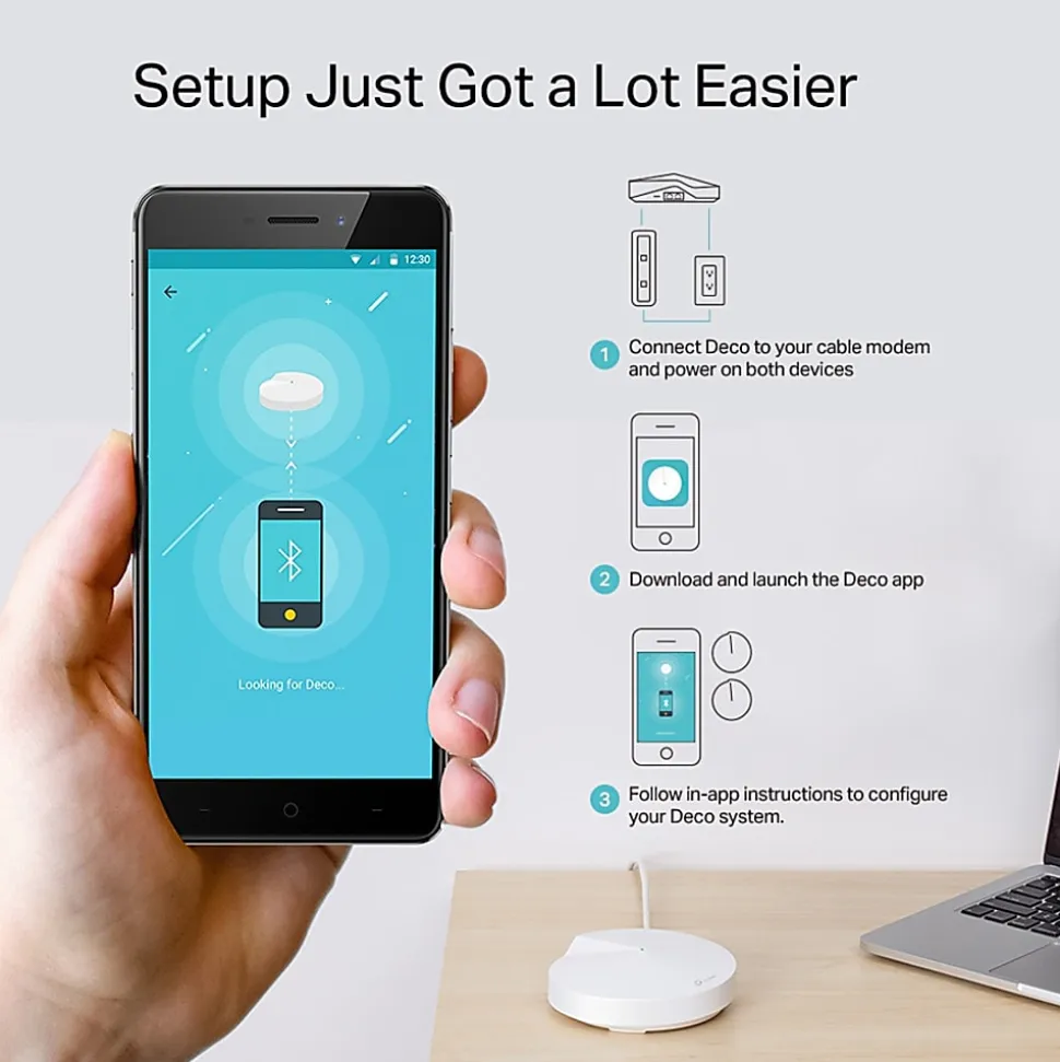 TP-Link Deco M9 Plus 5503528 IEEE 2.15 Gbps Smart Home Mesh Wi-Fi System