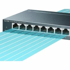 TP-Link 8-Port Gigabit Desktop Switch - 8 Ports - Gigabit Ethernet - 10/100/1000Base-T - 2 Layer Supported - TLSG608