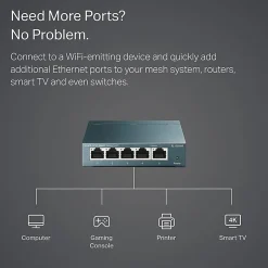 TP-Link® 5-Port Gigabit Ethernet Desktop Switch, TL-SG105