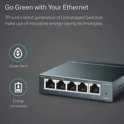 TP-Link® 5-Port Gigabit Ethernet Desktop Switch, TL-SG105