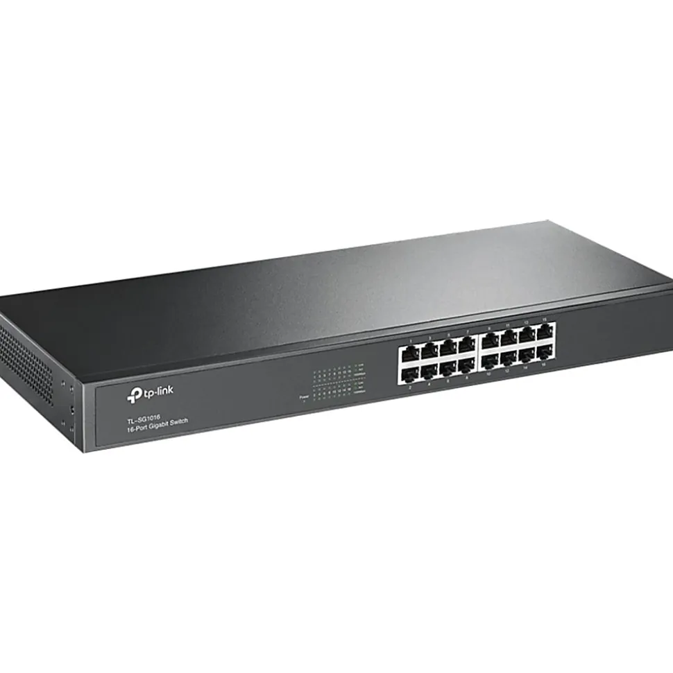 TP-Link® 16-Port Gigabit Ethernet Rackmount Switch, TL-SG1016