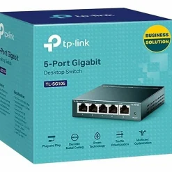 TP-Link 5-Port 10/100/1000Mbps Desktop Switch - 5 Ports - Gigabit Ethernet - 10/100/1000Base-T - 2 Layer Supported - TLSG605
