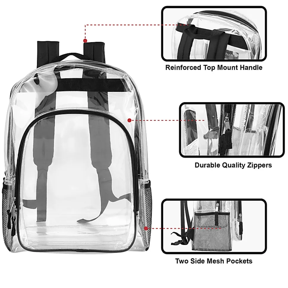 Trailmaker Backpack, Clear/Black