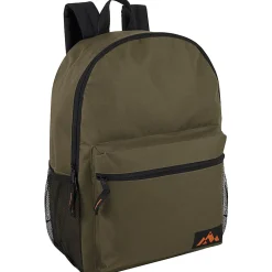 Trailmaker Backpacks With Side Mesh Pockets, Assorted Colors, Set Of 24 Backpacks
