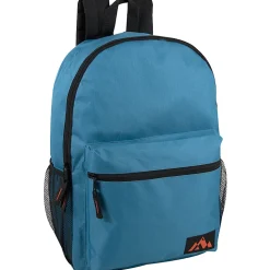 Trailmaker Backpacks With Side Mesh Pockets, Assorted Colors, Set Of 24 Backpacks