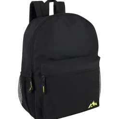 Trailmaker Backpacks With Side Mesh Pockets, Assorted Colors, Set Of 24 Backpacks