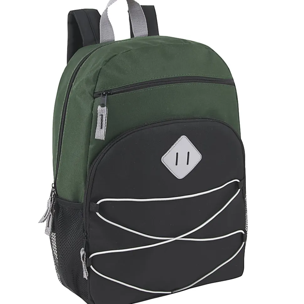 Trailmaker Bungee Backpacks, Assorted Colors, Boy, Case Of 24 Backpacks