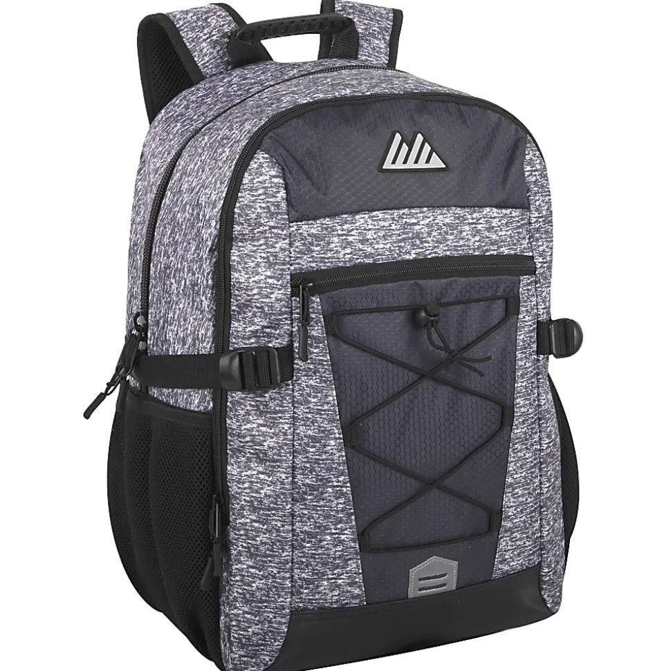 Trailmaker Bungee Backpack With 17" Laptop Sleeve, Gray