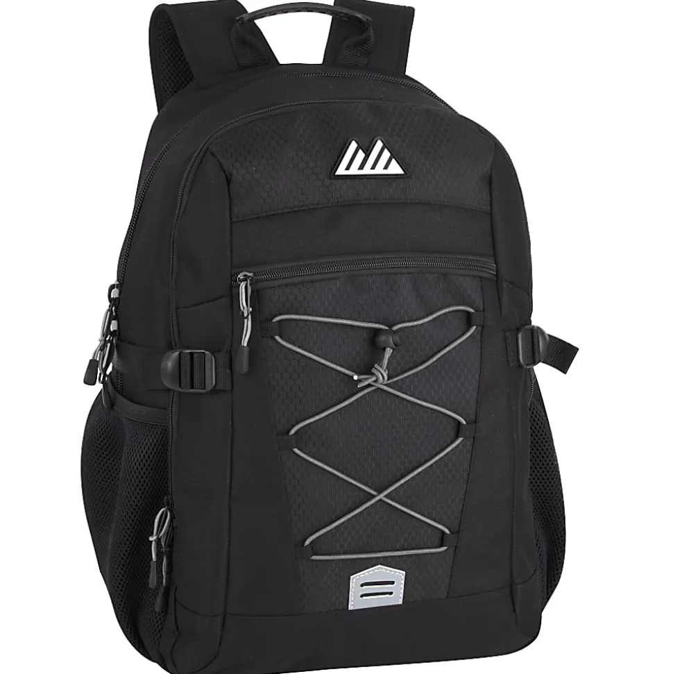 Trailmaker Bungee Backpack With 17" Laptop Sleeve, Black