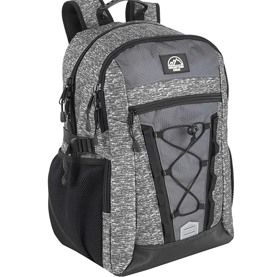 Trailmaker Casepack Bungee Backpacks, Gray, Pack Of 24 Backpacks