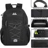 Trailmaker Casepack Bungee Backpacks, Black, Pack Of 24 Backpacks