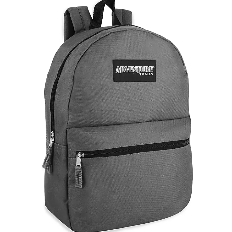 Trailmaker Classic Backpacks, 5 Assorted Colors, Set Of 24 Backpacks