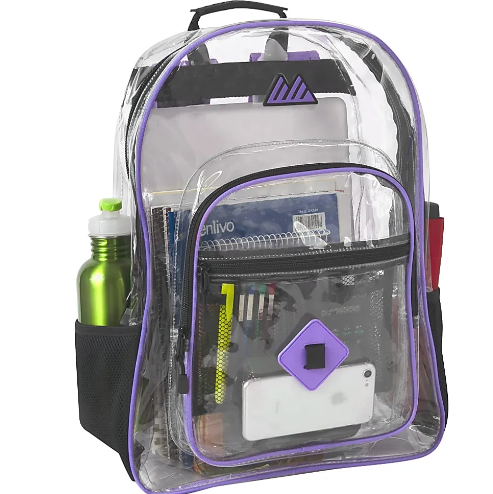 Trailmaker Clear Backpack, Purple