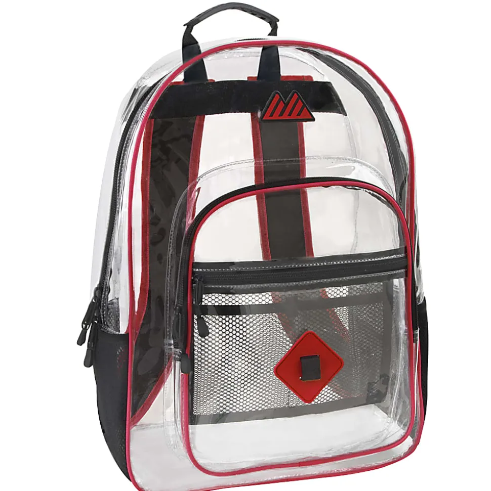 Trailmaker Clear Backpack, Red