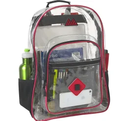 Trailmaker Clear Backpack, Red