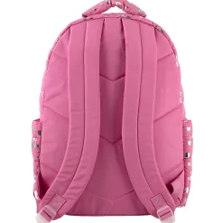 Trailmaker Holographic Quilted Cherry Printed Backpack With Insulated Lunch Bag, Pink