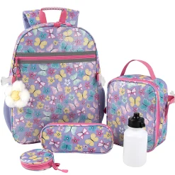Trailmaker 6-in-1 Backpack Set, Purple Butterfly, Total Qty 1
