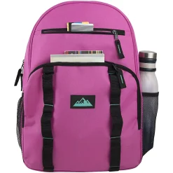 Trailmaker Mesh Side Pocket Backpacks, Pink/Purple/Blue, Total Qty 24