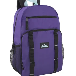 Trailmaker Mesh Side Pocket Backpacks, Pink/Purple/Blue, Total Qty 24