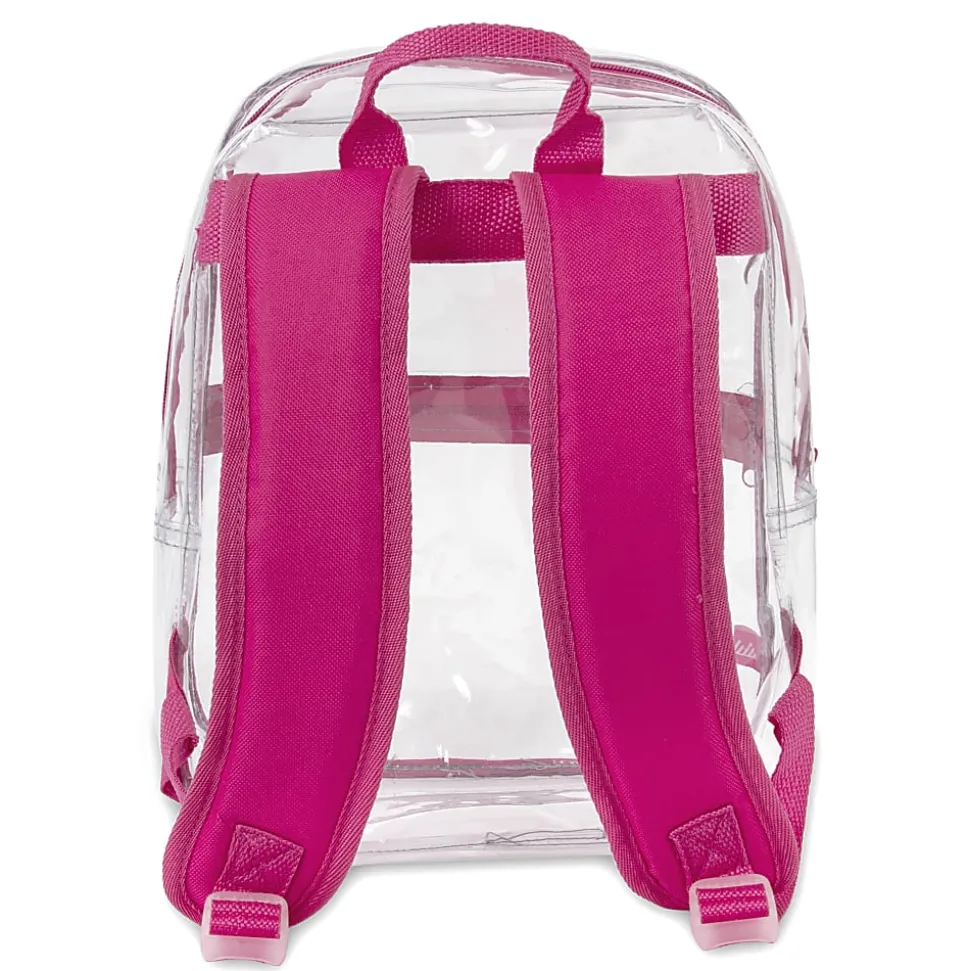 Trailmaker Mini Stadium Approved Backpack, 12”H x 10”W x 4”D, Clear/Pink