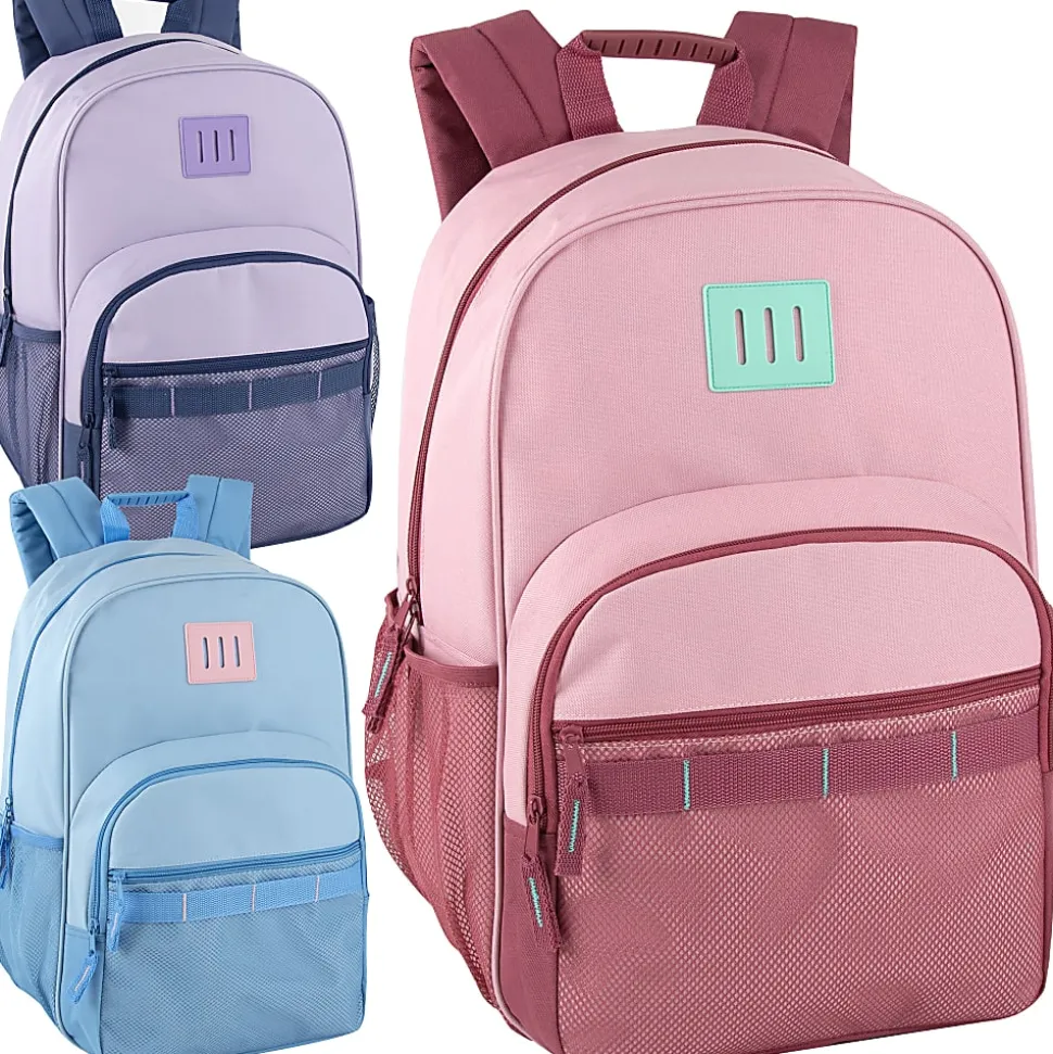 Trailmaker Multi-Pocket Backpacks, Assorted Colors, Case Of 24 Backpacks, 4017Q24