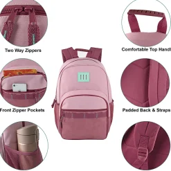 Trailmaker Multi-Pocket Backpacks, Assorted Colors, Case Of 24 Backpacks, 4017Q24