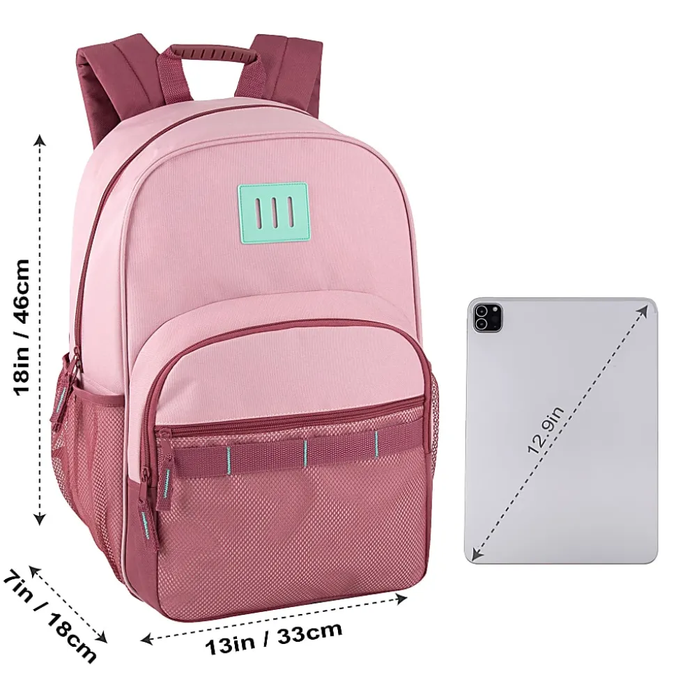 Trailmaker Multi-Pocket Backpacks, Assorted Colors, Case Of 24 Backpacks, 4017Q24