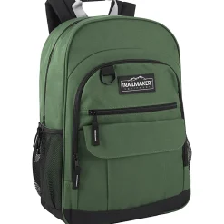 Trailmaker Multi-Pocket Backpacks, Black/Blue/Green, Total Qty 24