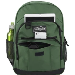 Trailmaker Multi-Pocket Backpacks, Black/Blue/Green, Total Qty 24