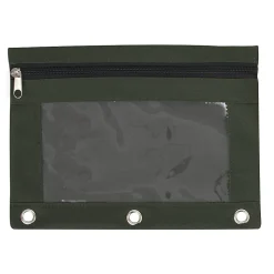 Trailmaker 3-Ring Pencil Cases, 7-1/4”H x 10”W x 1/2”D, Assorted Colors, Pack Of 100 Cases