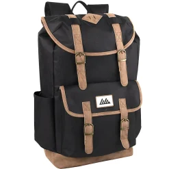 Trailmaker Scout Deluxe Drawstring Backpack, Black