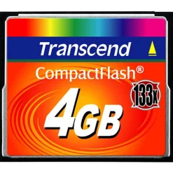 Transcend 4GB CompactFlash Card (133x) - 4 GB