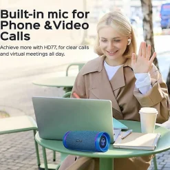 TREBLAB HD77BL Wireless Bluetooth Speaker