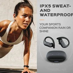 TREBLAB X3 Pro - True Wireless Earbuds with Earhooks - 145H Battery Life, Bluetooth 5.0, IPX5 Waterproof Earbuds - X3PROB